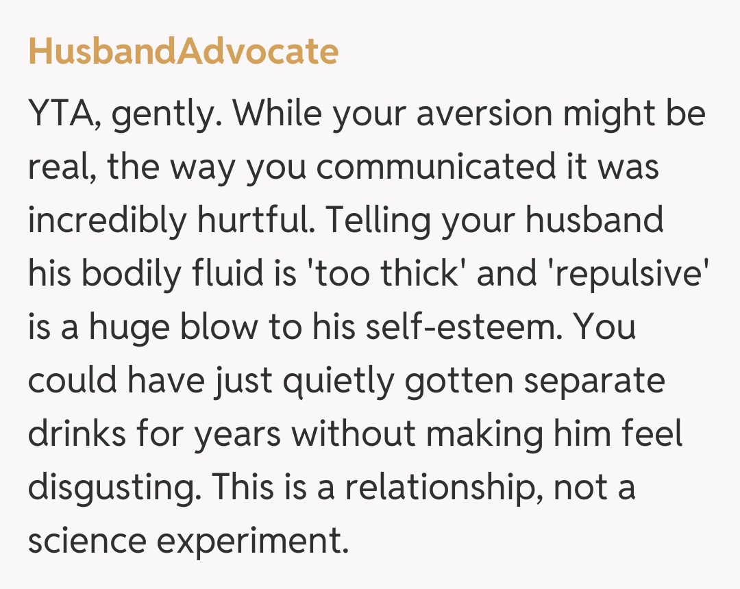 Comentariu de la HusbandAdvocate