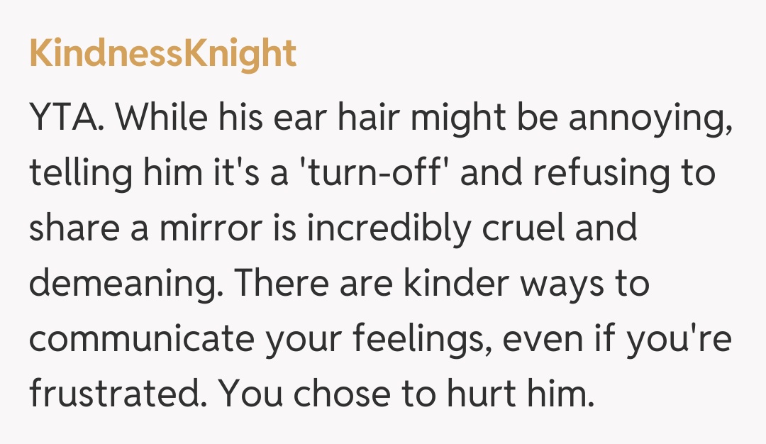 Comentariu de la KindnessKnight