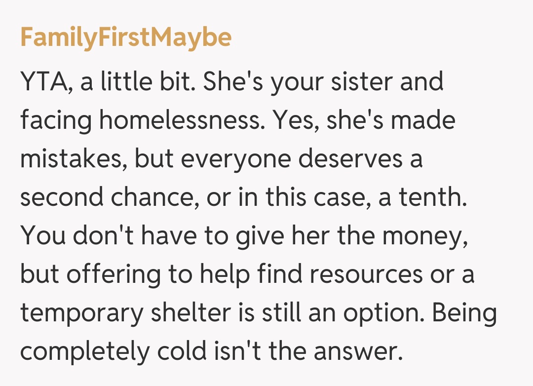 Comentariu de la FamilyFirstMaybe