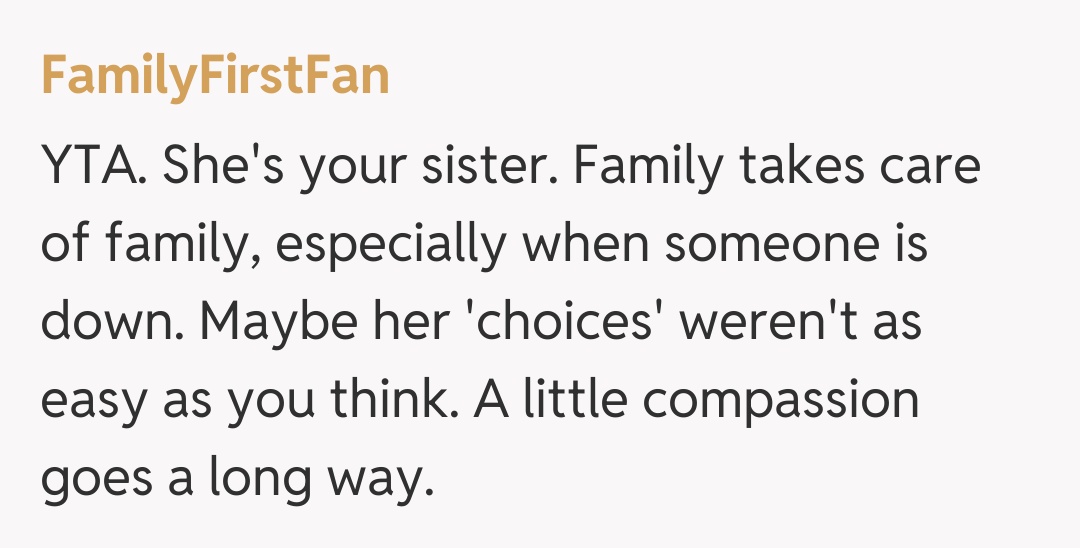 Comentariu de la FamilyFirstFan