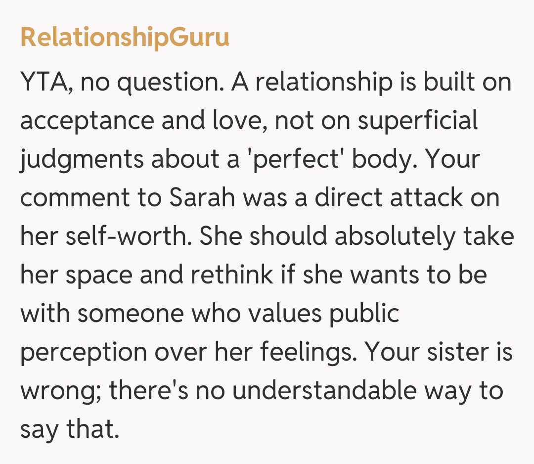 Comentariu de la RelationshipGuru