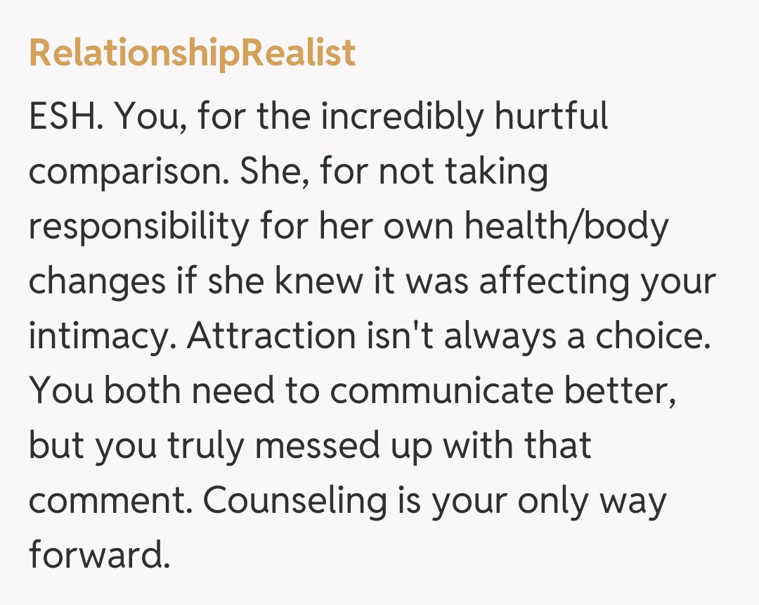 Comentariu de la RelationshipRealist