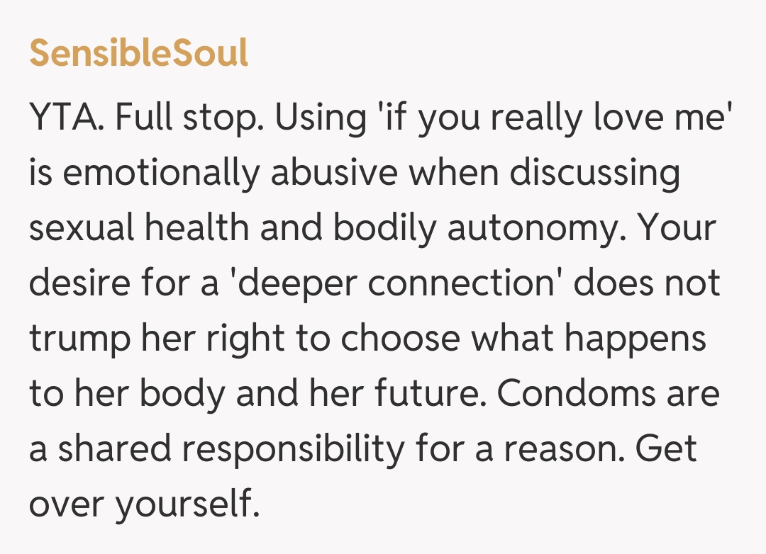 Comentariu de la SensibleSoul