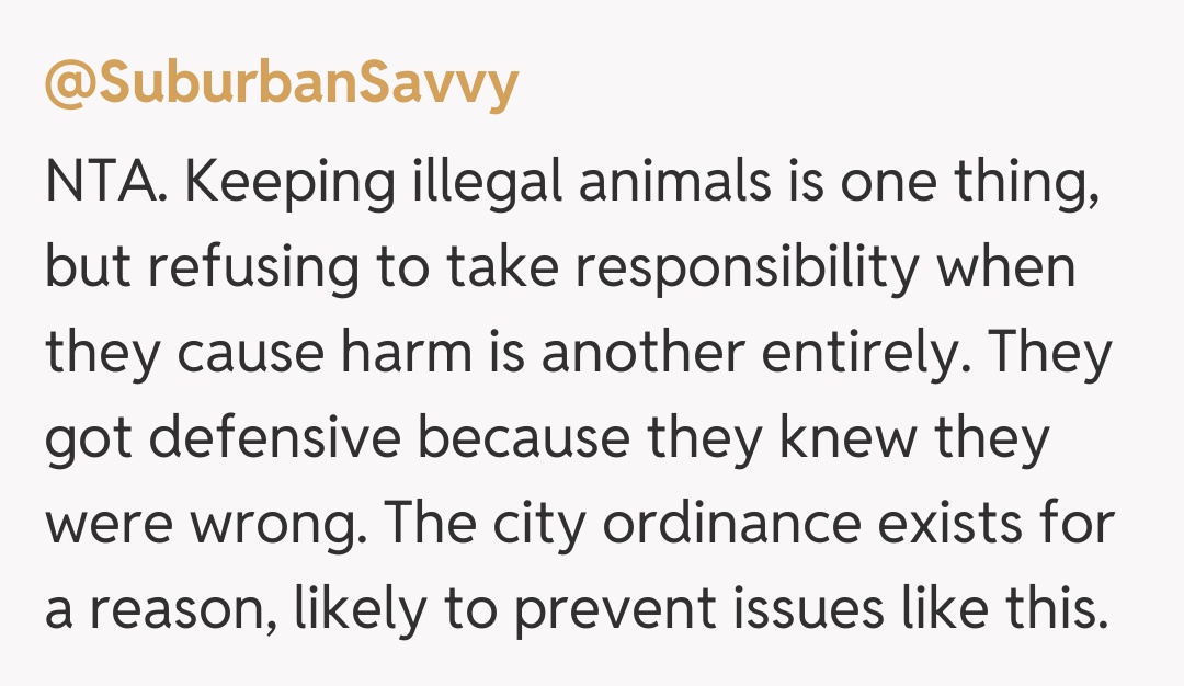 Comentariu de la @SuburbanSavvy