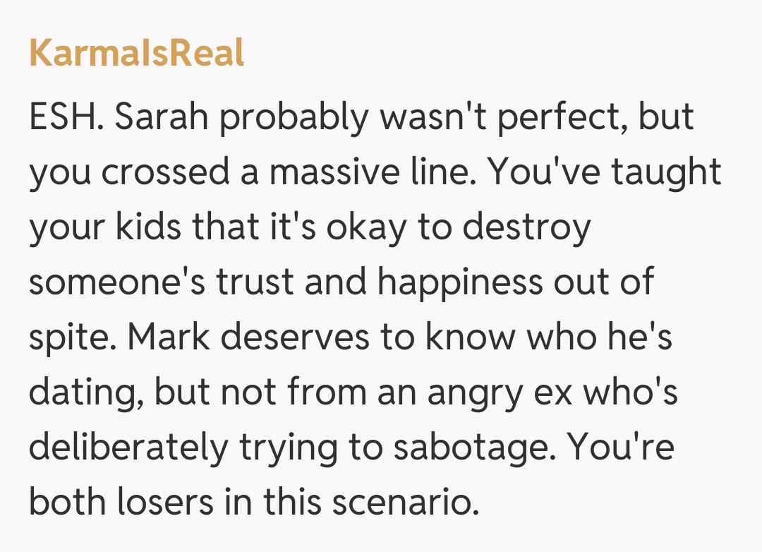 Comentariu de la KarmaIsReal