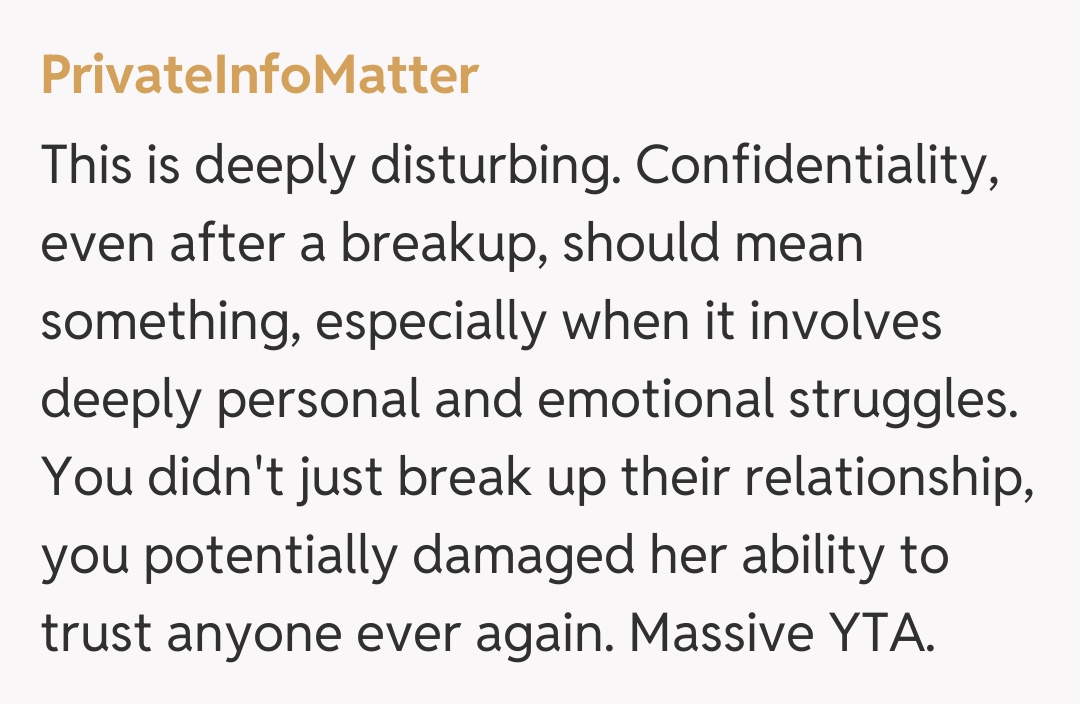 Comentariu de la PrivateInfoMatter