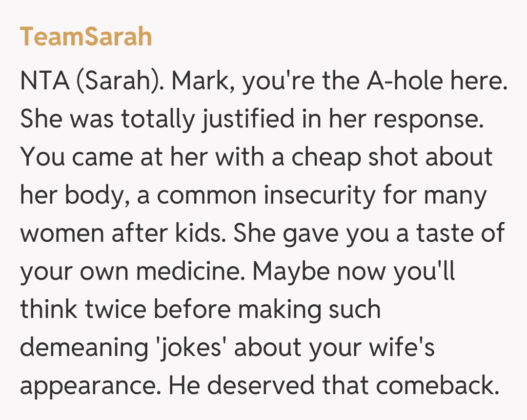 Comentariu de la TeamSarah