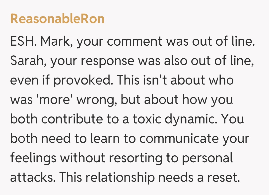 Comentariu de la ReasonableRon