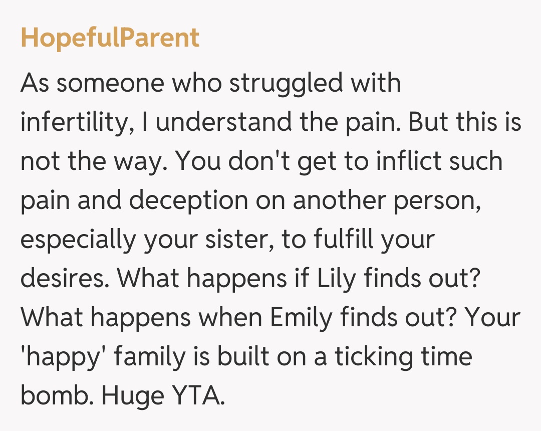 Comentariu de la HopefulParent