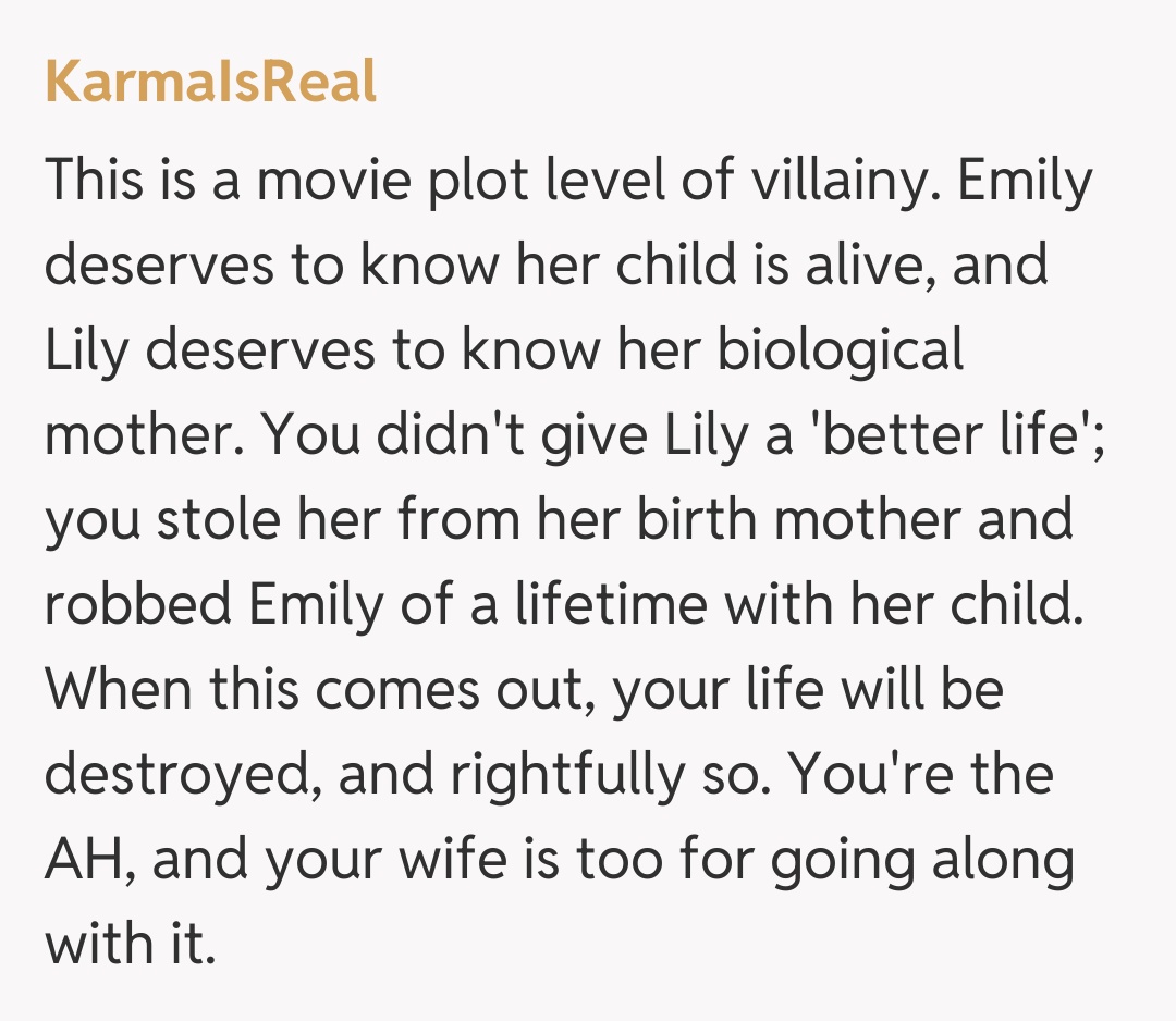 Comentariu de la KarmaIsReal