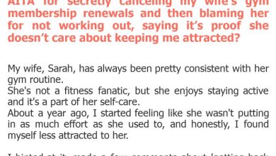 Photo of AITA for secretly canceling my wife’s gym membership renewals and then blaming her for not working out, saying it’s proof she doesn’t care about keeping me attracted?
