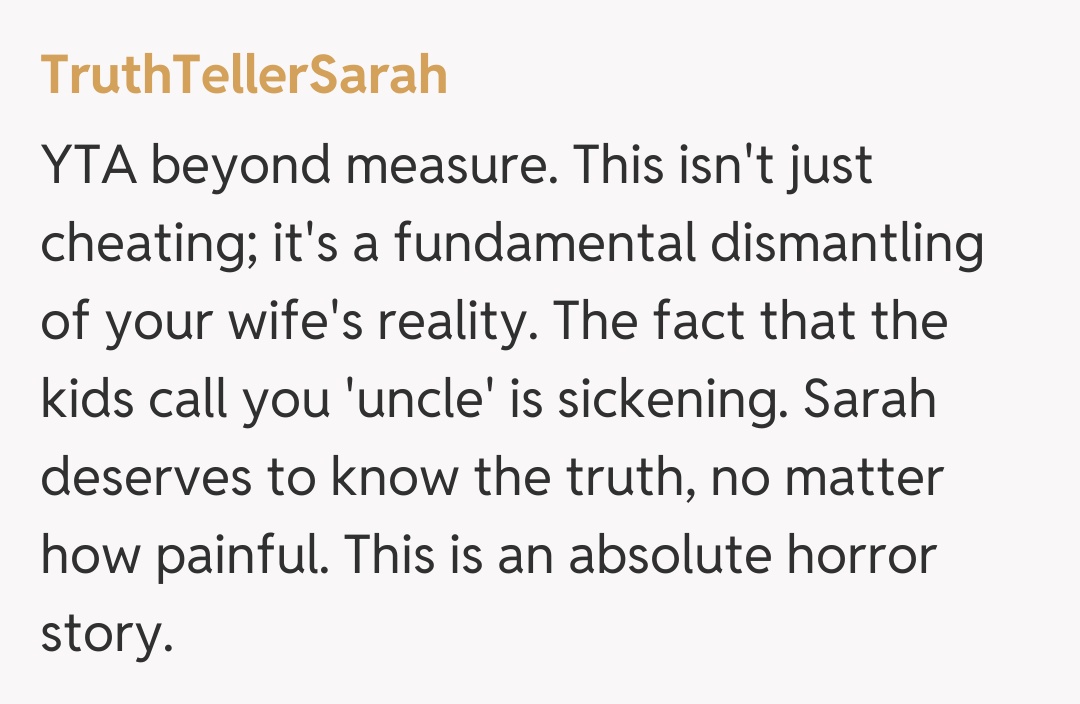 Comentariu de la TruthTellerSarah