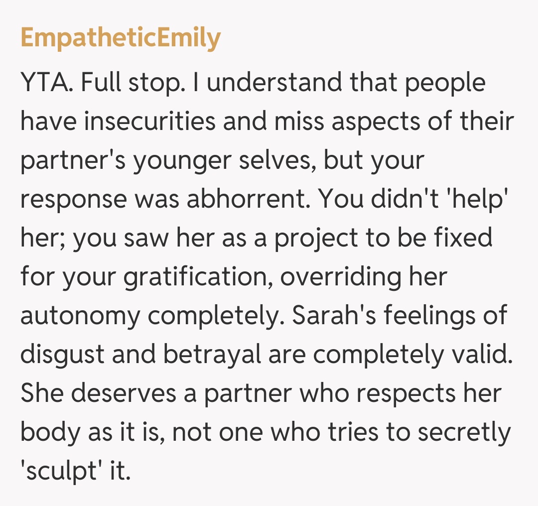 Comentariu de la EmpatheticEmily