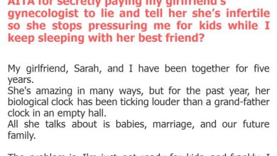 Photo of AITA for secretly paying my girlfriend’s gynecologist to lie and tell her she’s infertile so she stops pressuring me for kids while I keep sleeping with her best friend?