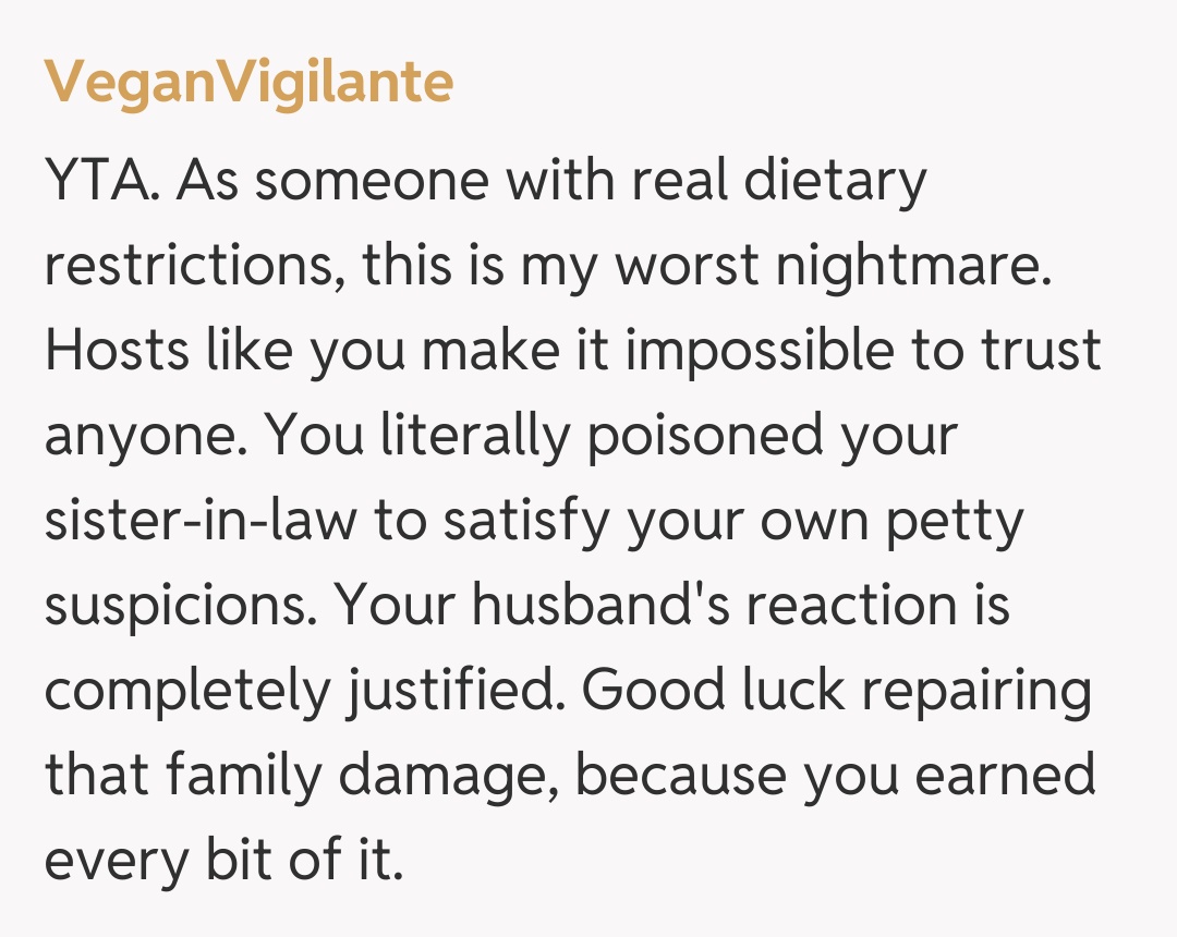 Comentariu de la VeganVigilante