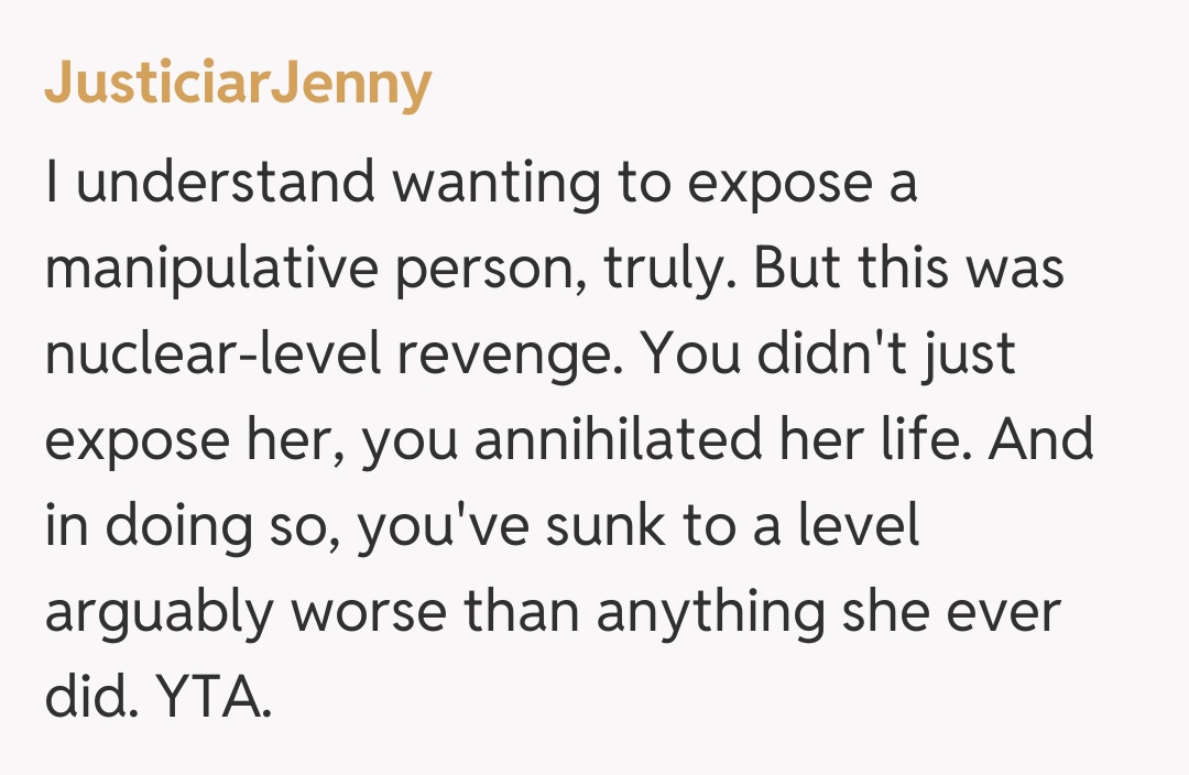 Comentariu de la JusticiarJenny