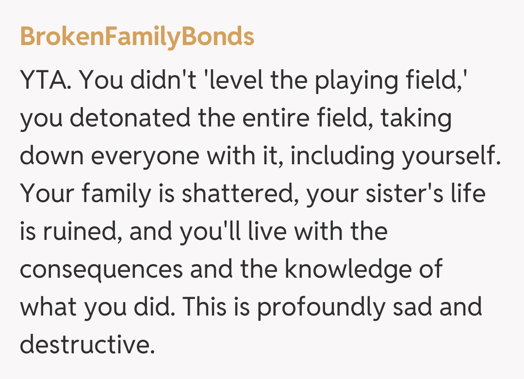 Comentariu de la BrokenFamilyBonds