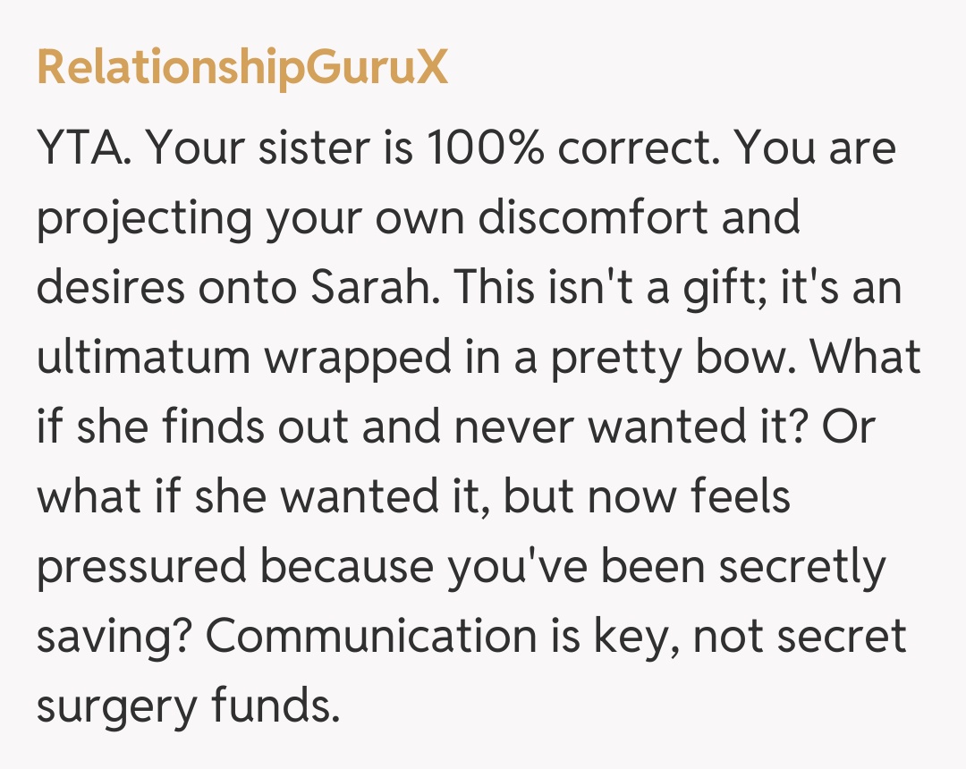 Comentariu de la RelationshipGuruX