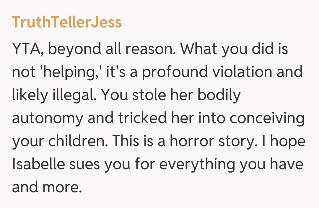 Comentariu de la TruthTellerJess