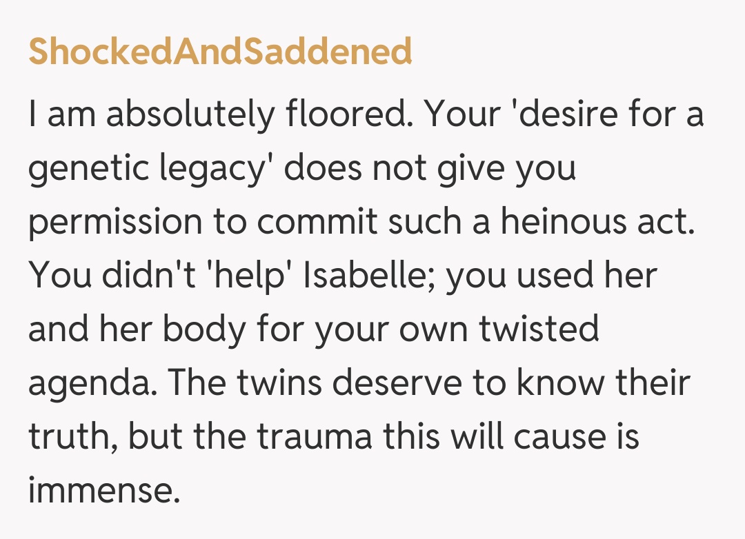 Comentariu de la ShockedAndSaddened