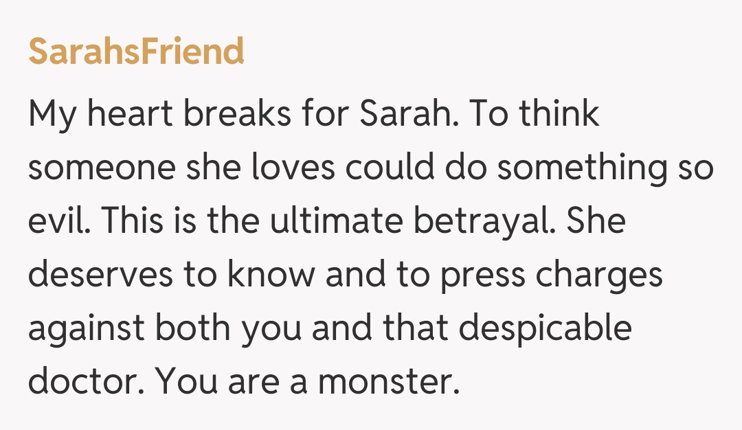 Comentariu de la SarahsFriend