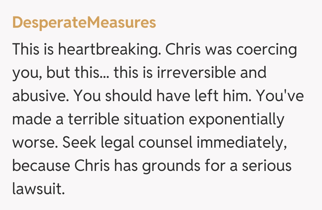 Comentariu de la DesperateMeasures