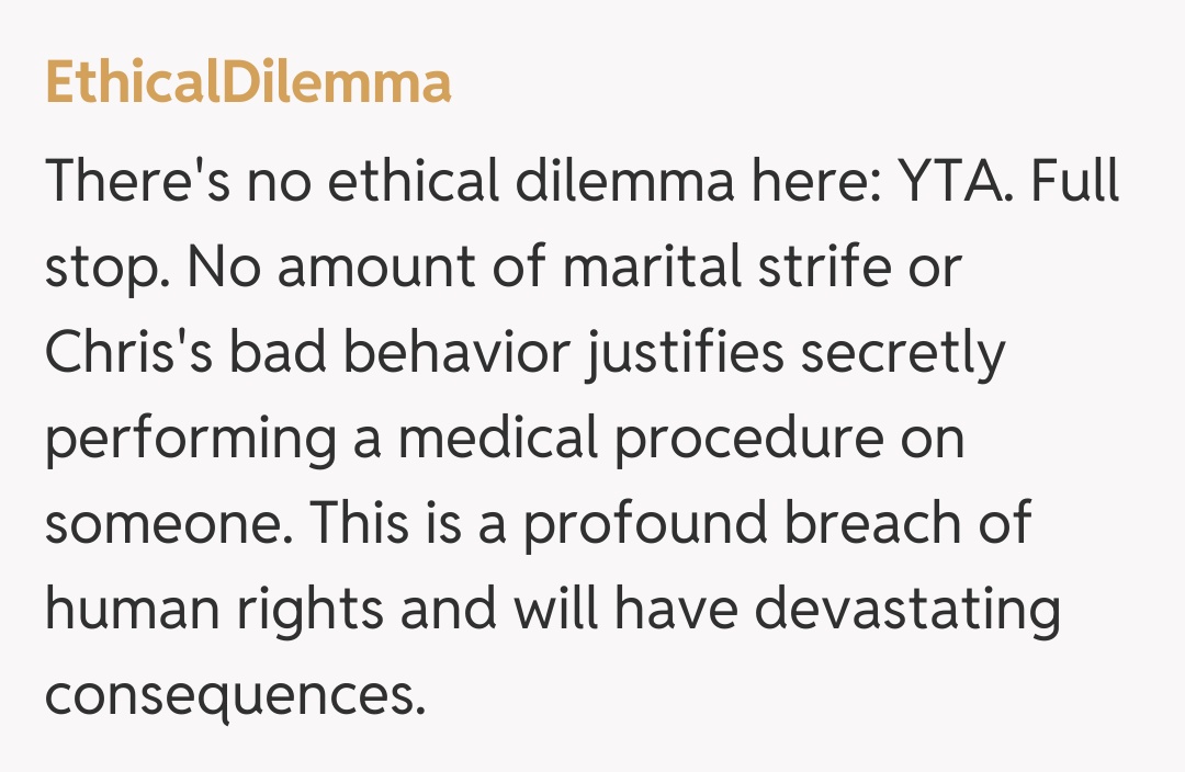 Comentariu de la EthicalDilemma