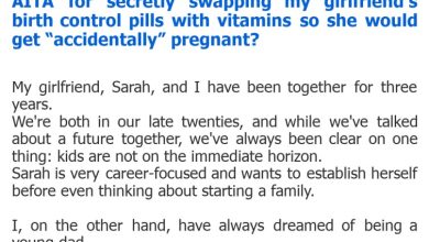 Photo of AITA for secretly swapping my girlfriend’s birth control pills with vitamins so she would get “accidentally” pregnant?