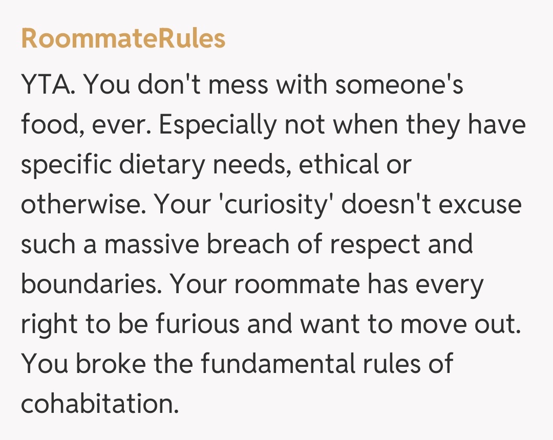 Comentariu de la RoommateRules