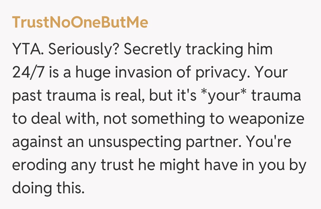 Comentariu de la TrustNoOneButMe