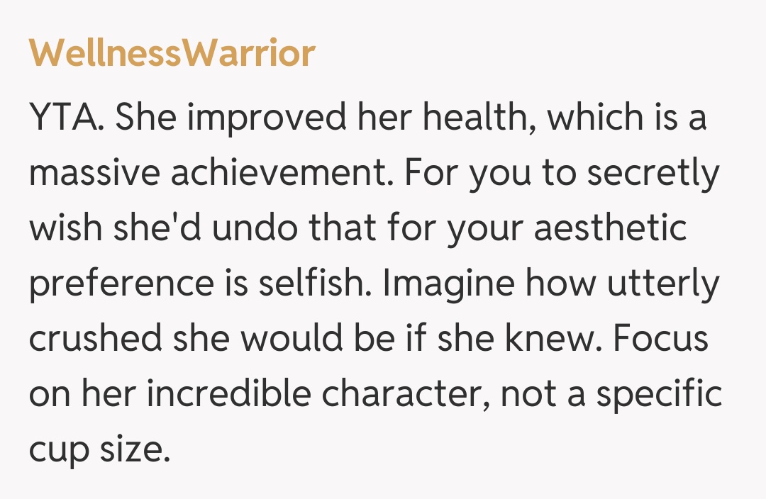 Comentariu de la WellnessWarrior