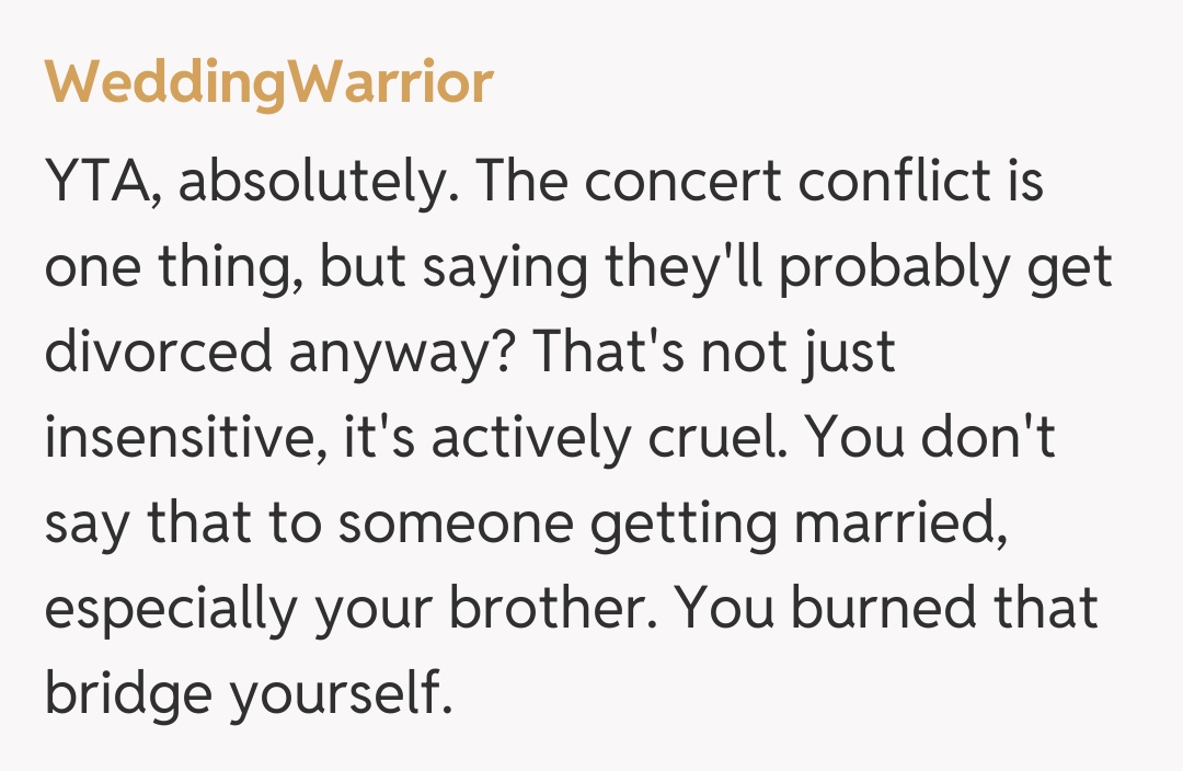 Comentariu de la WeddingWarrior