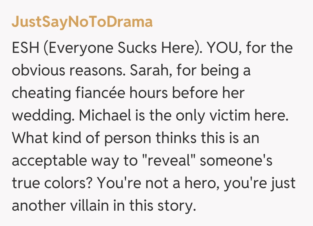 Comentariu de la JustSayNoToDrama