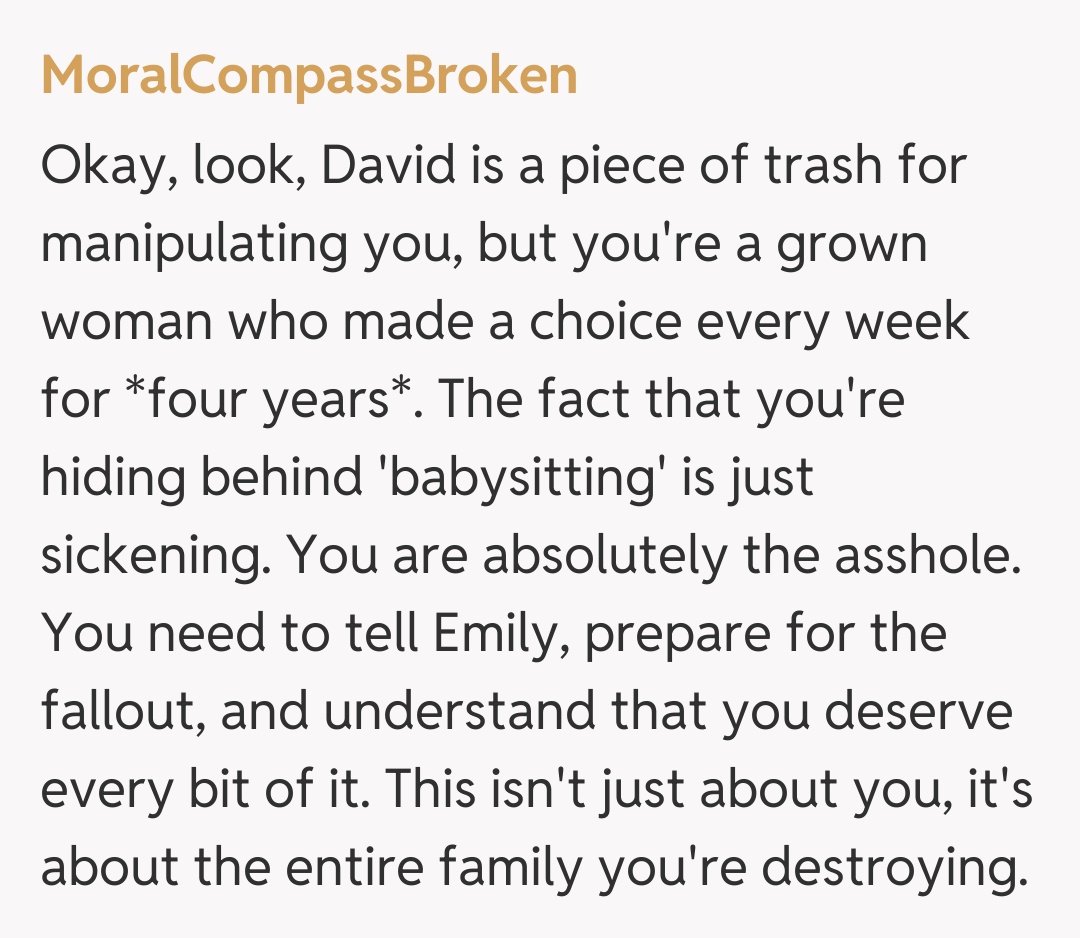 Comentariu de la MoralCompassBroken