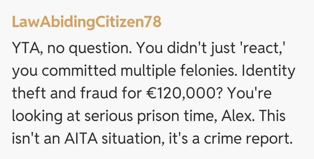 Comentariu de la LawAbidingCitizen78
