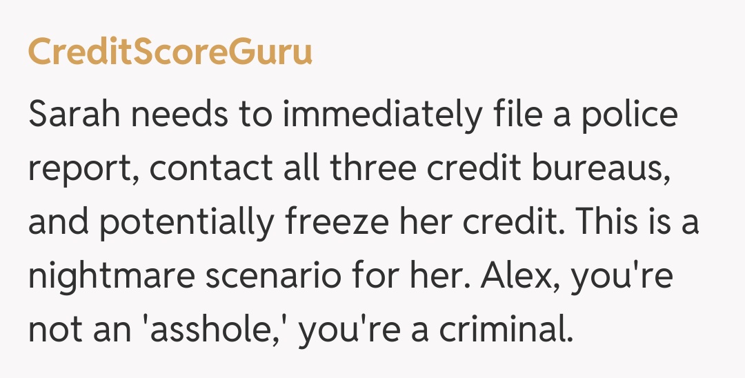 Comentariu de la CreditScoreGuru