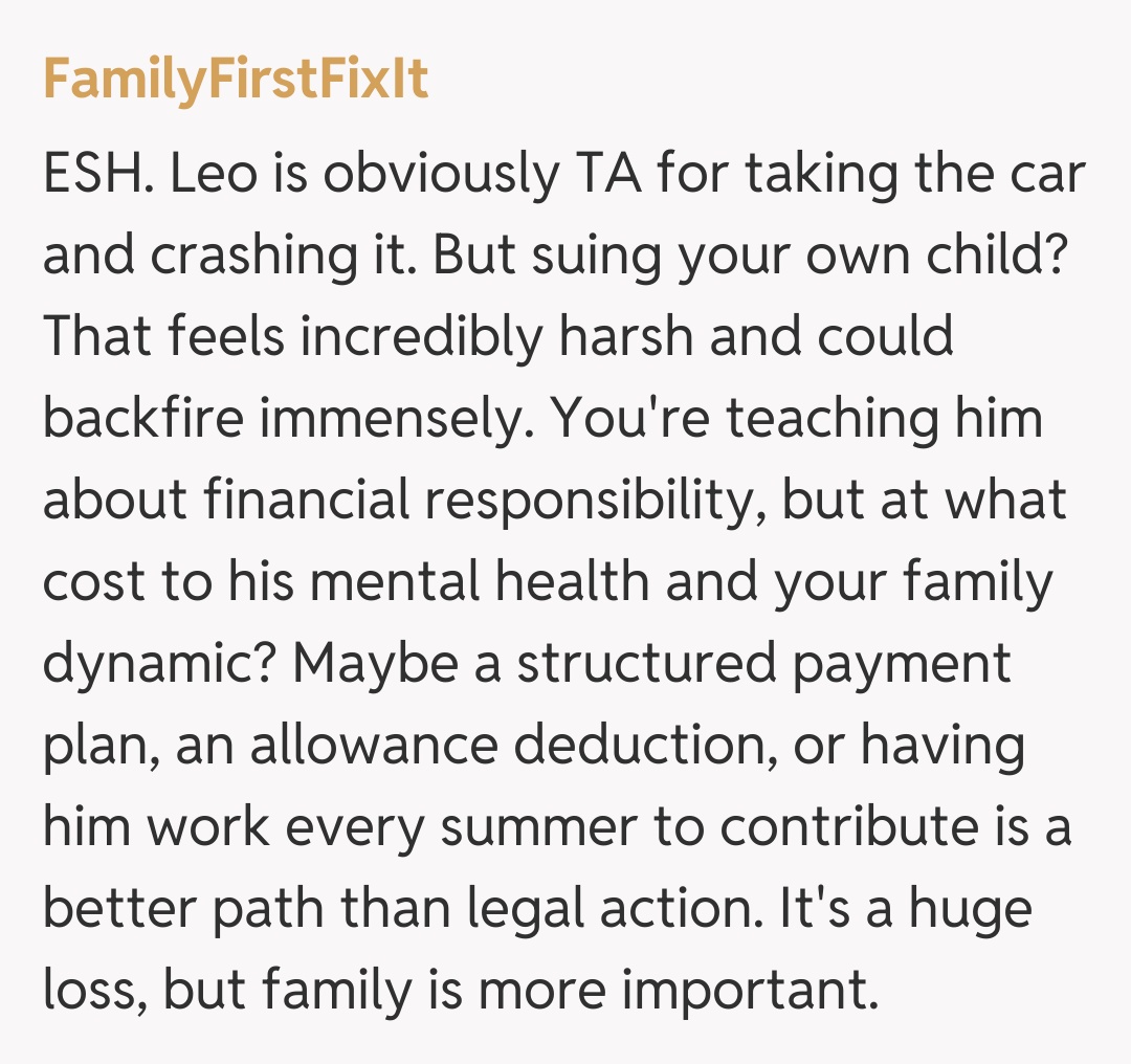 Comentariu de la FamilyFirstFixIt