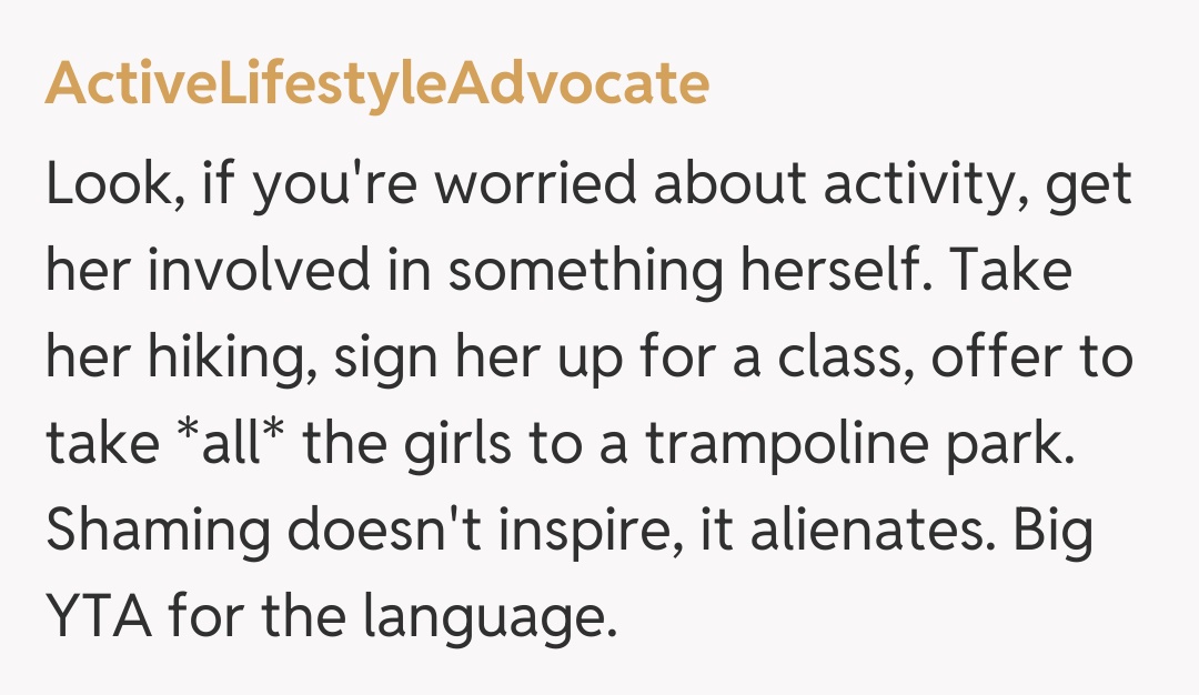 Comentariu de la ActiveLifestyleAdvocate