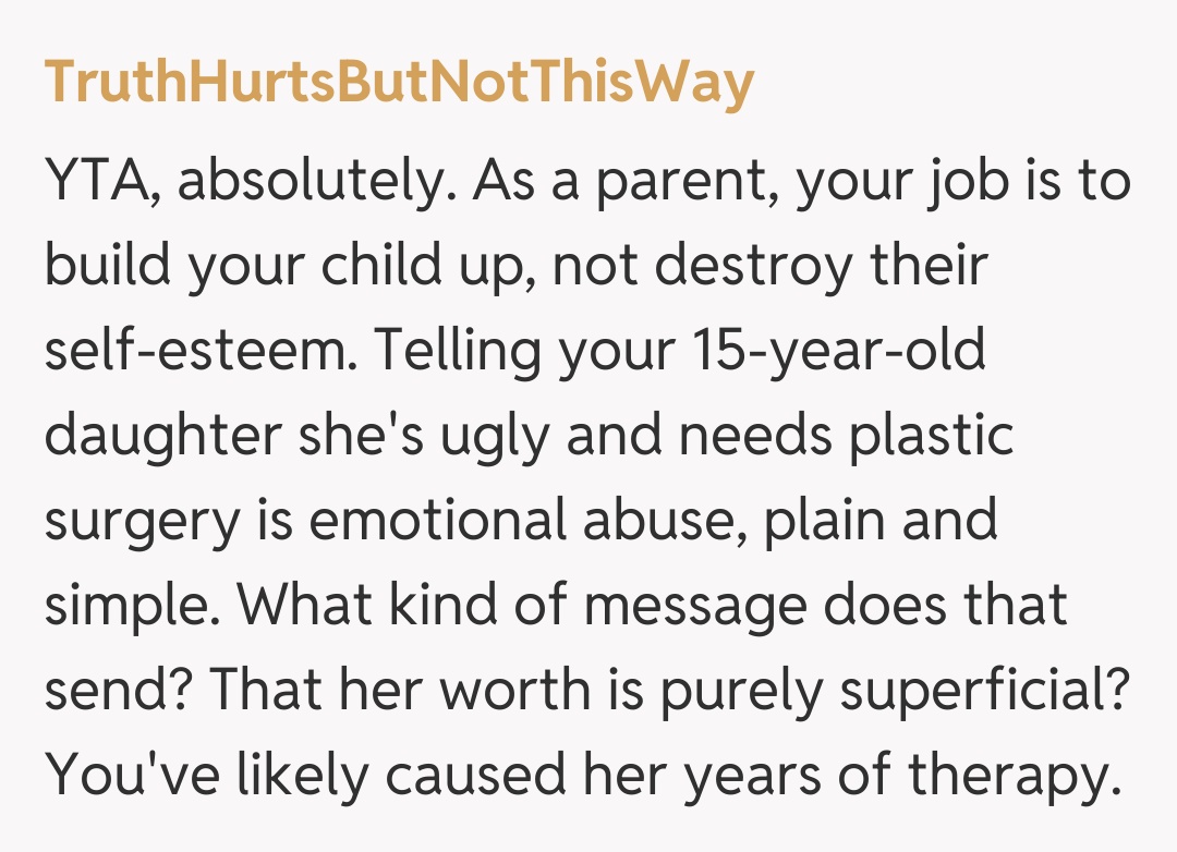 Comentariu de la TruthHurtsButNotThisWay