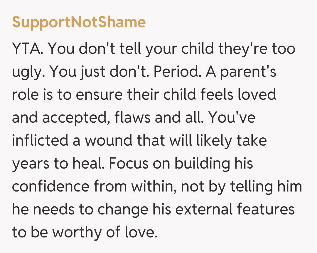 Comentariu de la SupportNotShame