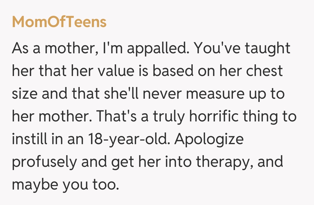 Comentariu de la MomOfTeens