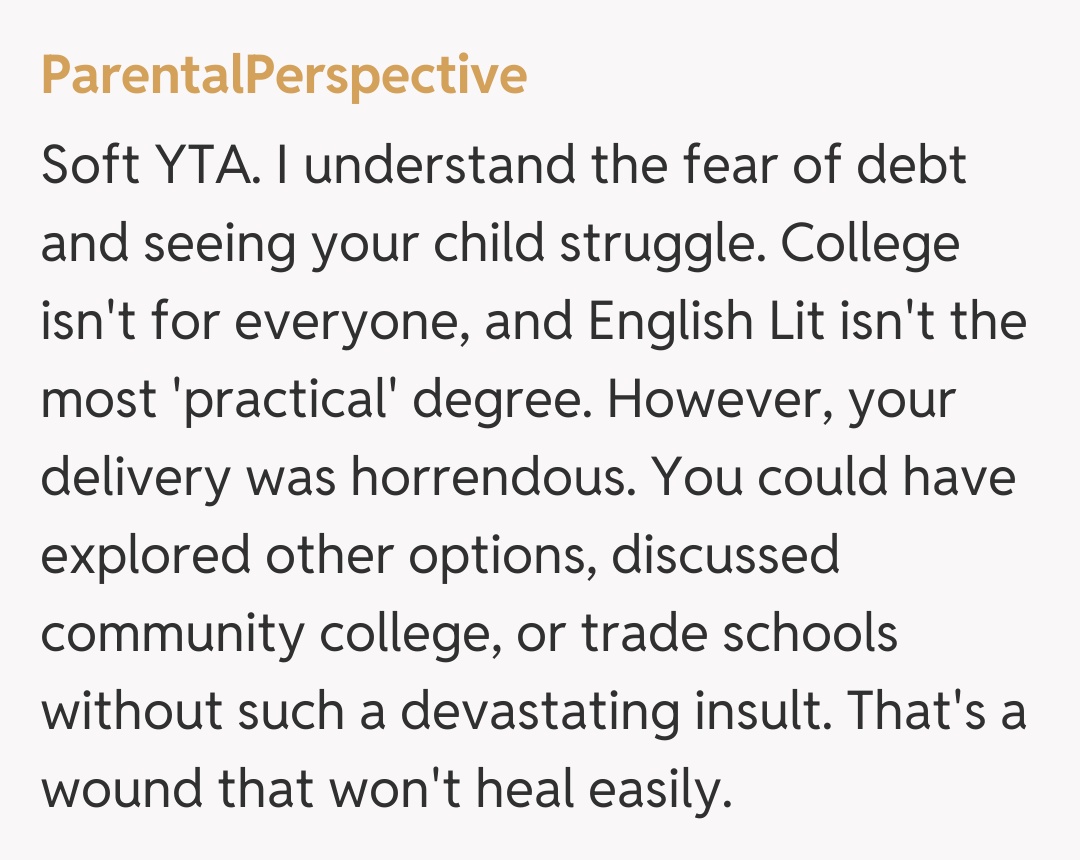 Comentariu de la ParentalPerspective