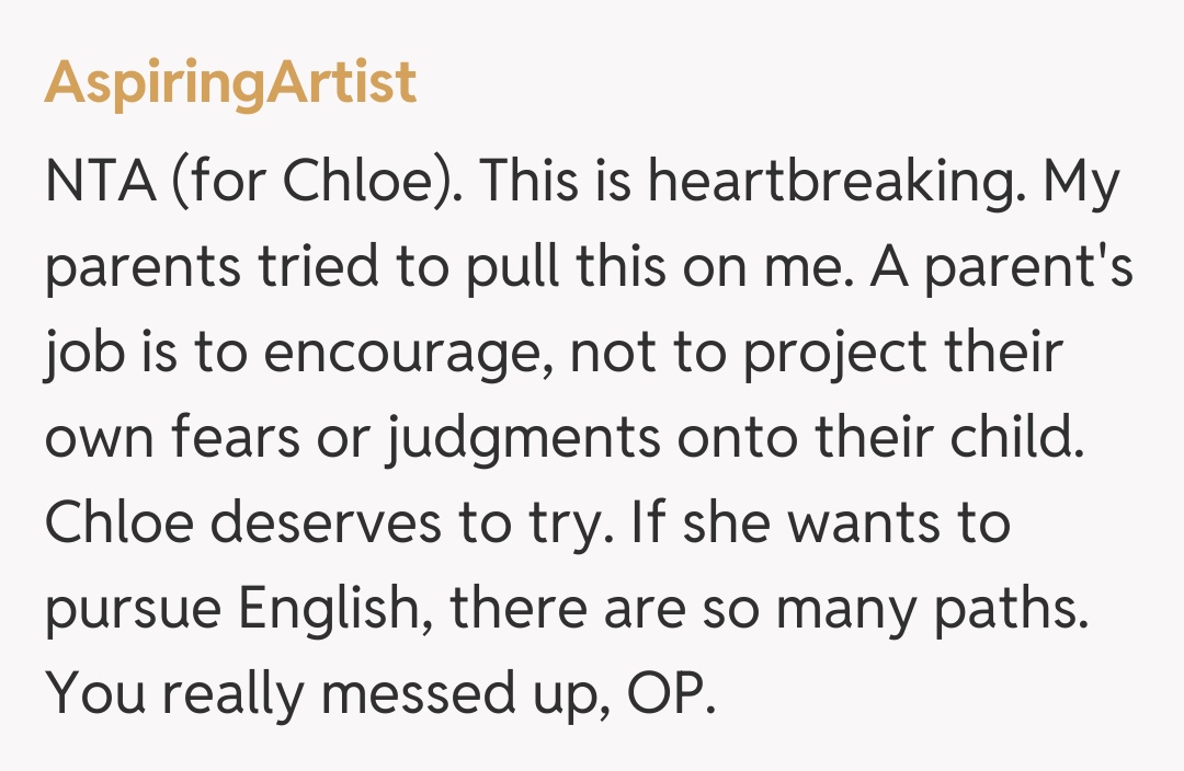 Comentariu de la AspiringArtist