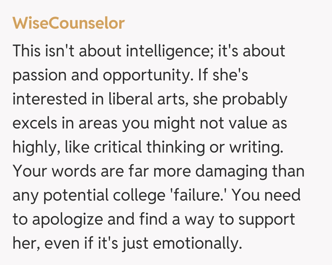 Comentariu de la WiseCounselor