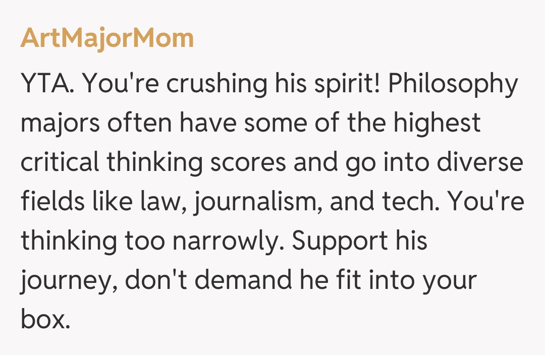 Comentariu de la ArtMajorMom