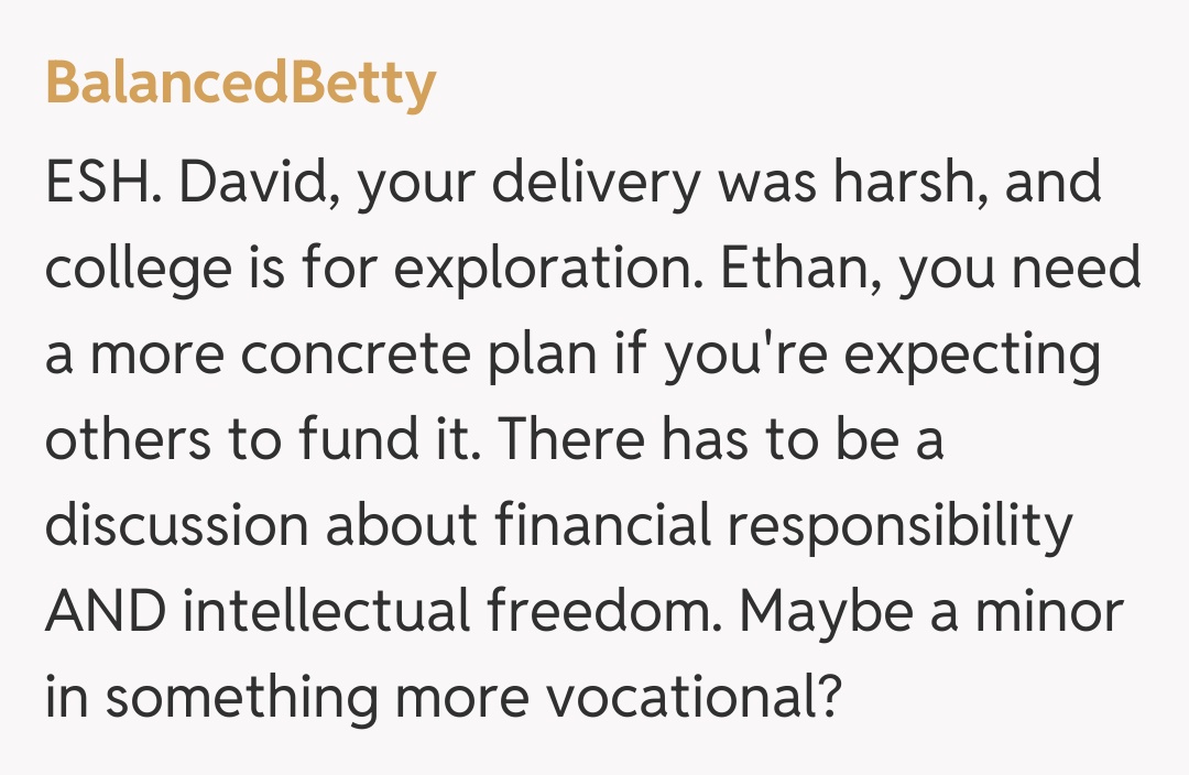 Comentariu de la BalancedBetty