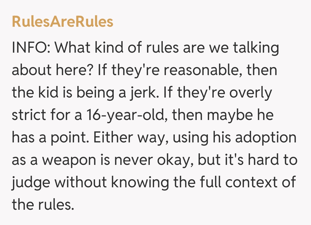 Comentariu de la RulesAreRules