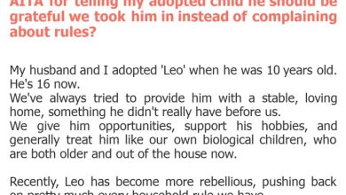 Photo of AITA for telling my adopted child he should be grateful we took him in instead of complaining about rules?