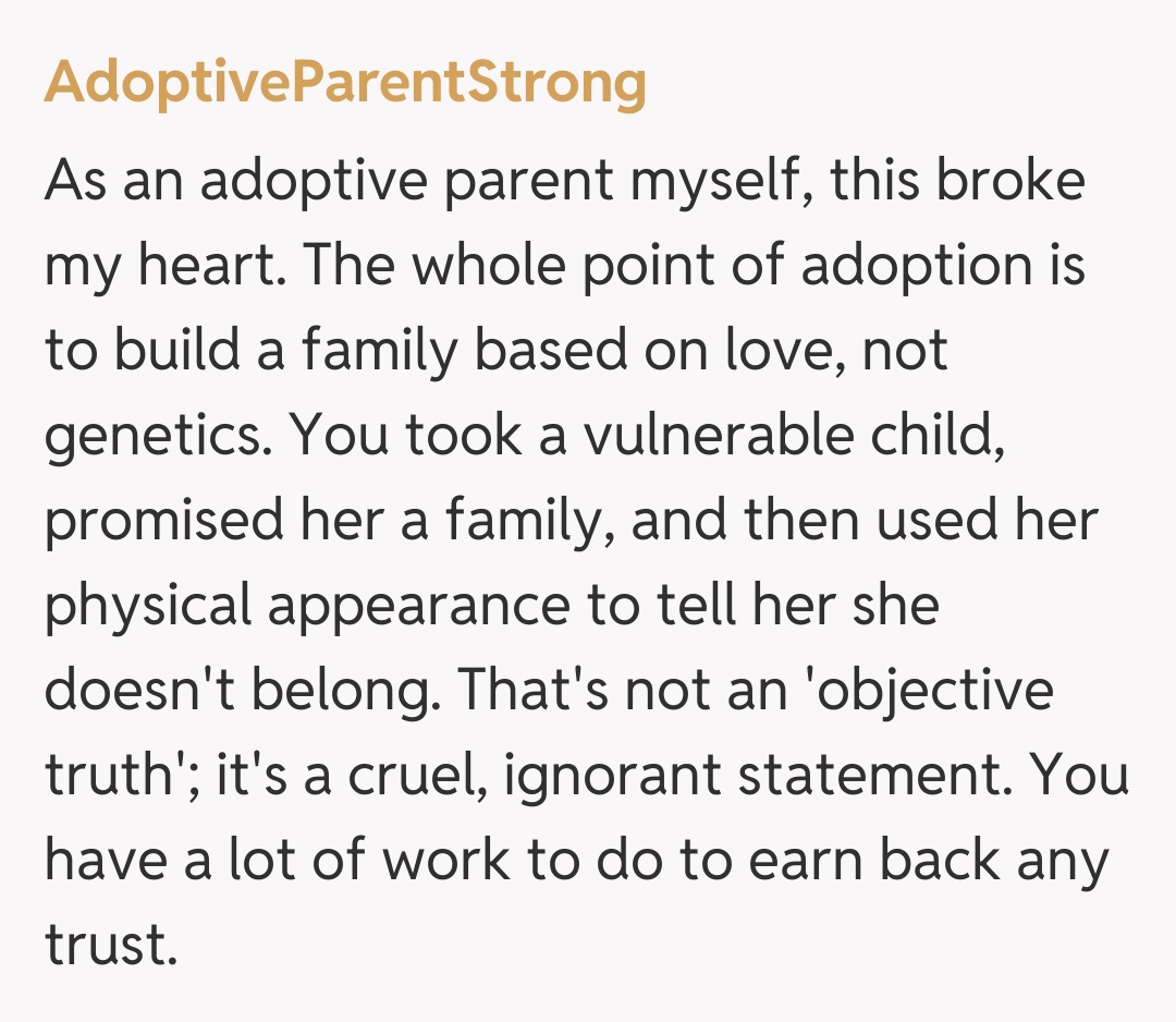 Comentariu de la AdoptiveParentStrong