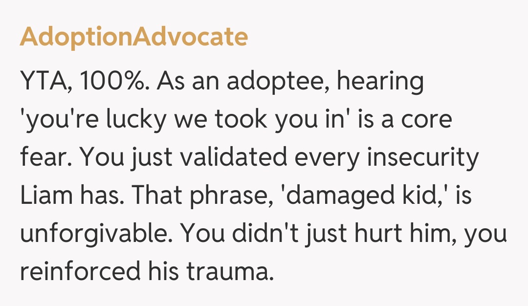 Comentariu de la AdoptionAdvocate
